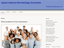 Tablet Screenshot of laytonderm.com